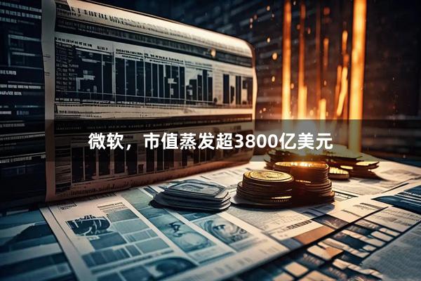 微软，市值蒸发超3800亿美元